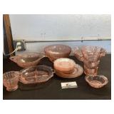 Pink Depression Glassware