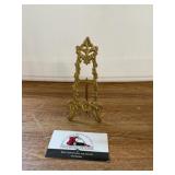 Brass easel,