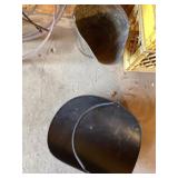Metal log holder and ash bucket