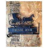 Vintage metal mailbox topper