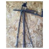 Garden flag holder, wreath stand, misc