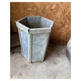 Galvanized planter