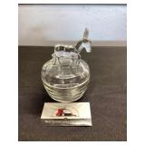 Glass Donkey Dresser Jar