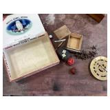 Wood boxes, jacks and misc