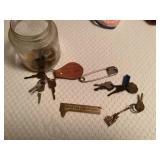 Vintage keys and misc
