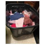 Tote of misc fabrics
