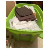 Tote of misc fabrics