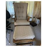 Glider and ottoman