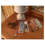 Vintage keys and spoons