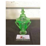 Uranium Glass Candy Dish