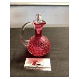 Fenton Hobnail Glass Cruet