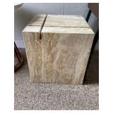 Heavy stone plant stand