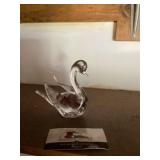 Glass swan