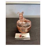 Pink Depression Scotty Dog Jar