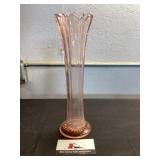 Pink Depression Glass Vase