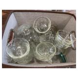 Fire king and glassware
