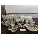 Moonstone Opalescent  Hobnail Dishes