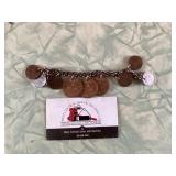 Foreign coin bracelet
