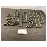 Metal Santa fe decor