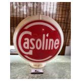 Plastic gasoline pump topper