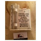 Metal Bagley Iowa advertiser rain gauge