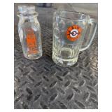 A and W mug and a&E milk jug