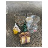 Christmas glassware