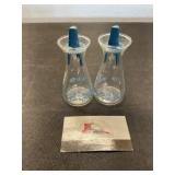 Pyrex salt and pepper shakers