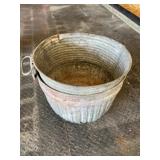 Galvanized bushel baskets