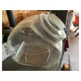 Glass countertop jar