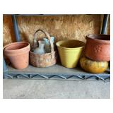 Shelf of pots