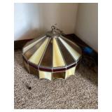 Leaded glass hanging light