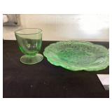 Uranium Glass Dishes