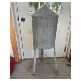 Galvanized feed hopper