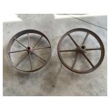 Metal wheel and primitive item 18 in