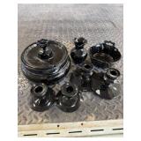 Black Amethyst glassware