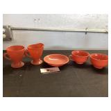 Orange Hazel Atlas Glassware