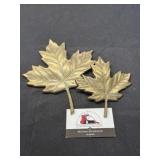 Brass leaves