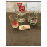 Grain belt and falstaff beer glasses