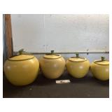 Metal Pear Canisters