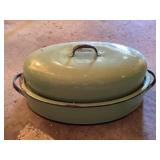 Green enamel roaster