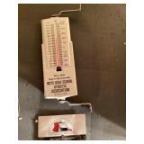 Boone Iowa metal thermometer