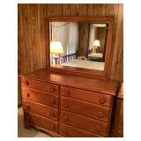 Dresser with mirror