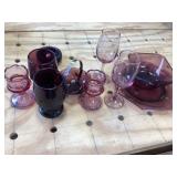 Purple glassware