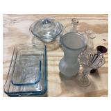 Vases and glassware