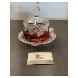 Vintage glass Damube Minn dish