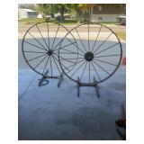 Metal wagon wheels