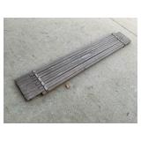 Wood scaffolding plank