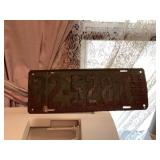 Vintage license plate