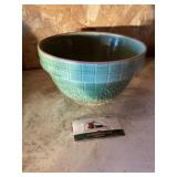 Green stoneware bowl